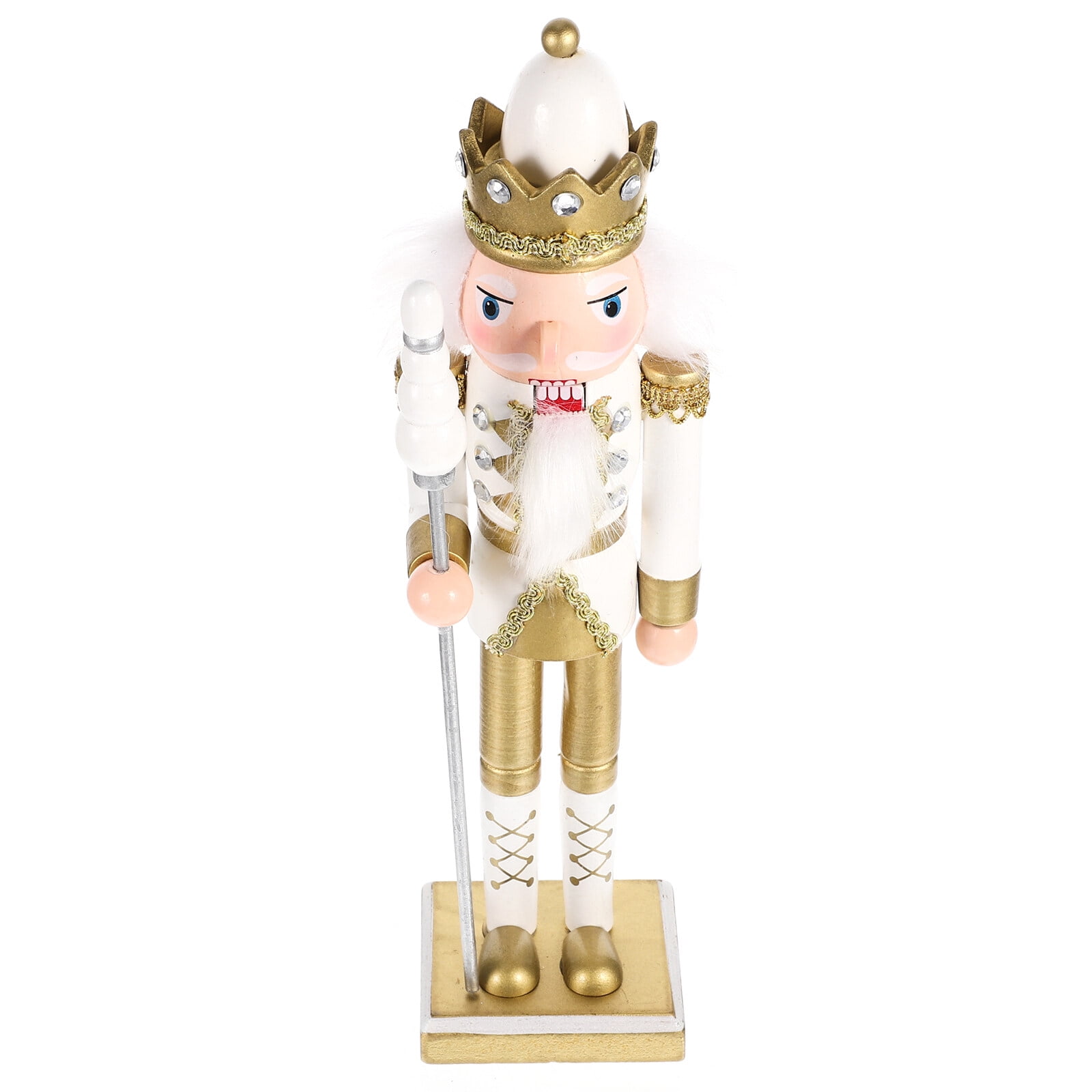 Set of 5 Christmas Nutcracker Outdoor Decorations Desktop Wooden Candy
