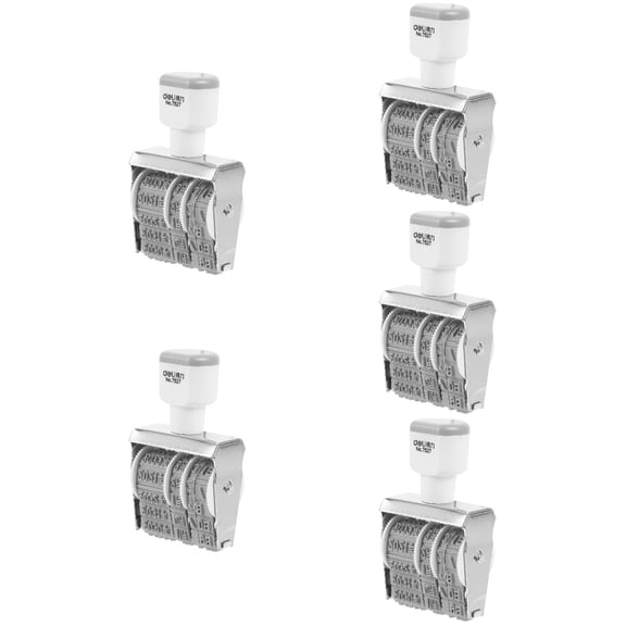 Set of 5 Custom Stamps for Business Date Stamper Self Inking