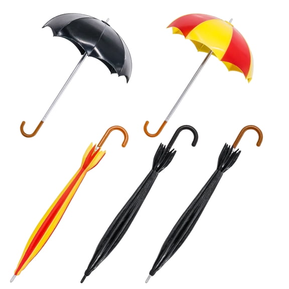 Set of 5 Different Umbrellas for WWE Wrestling Action Figures [4 Inches Long]