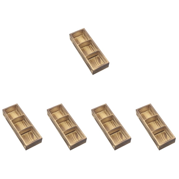 Set of 5 Display Shelf Shelves Small Food Containers Office