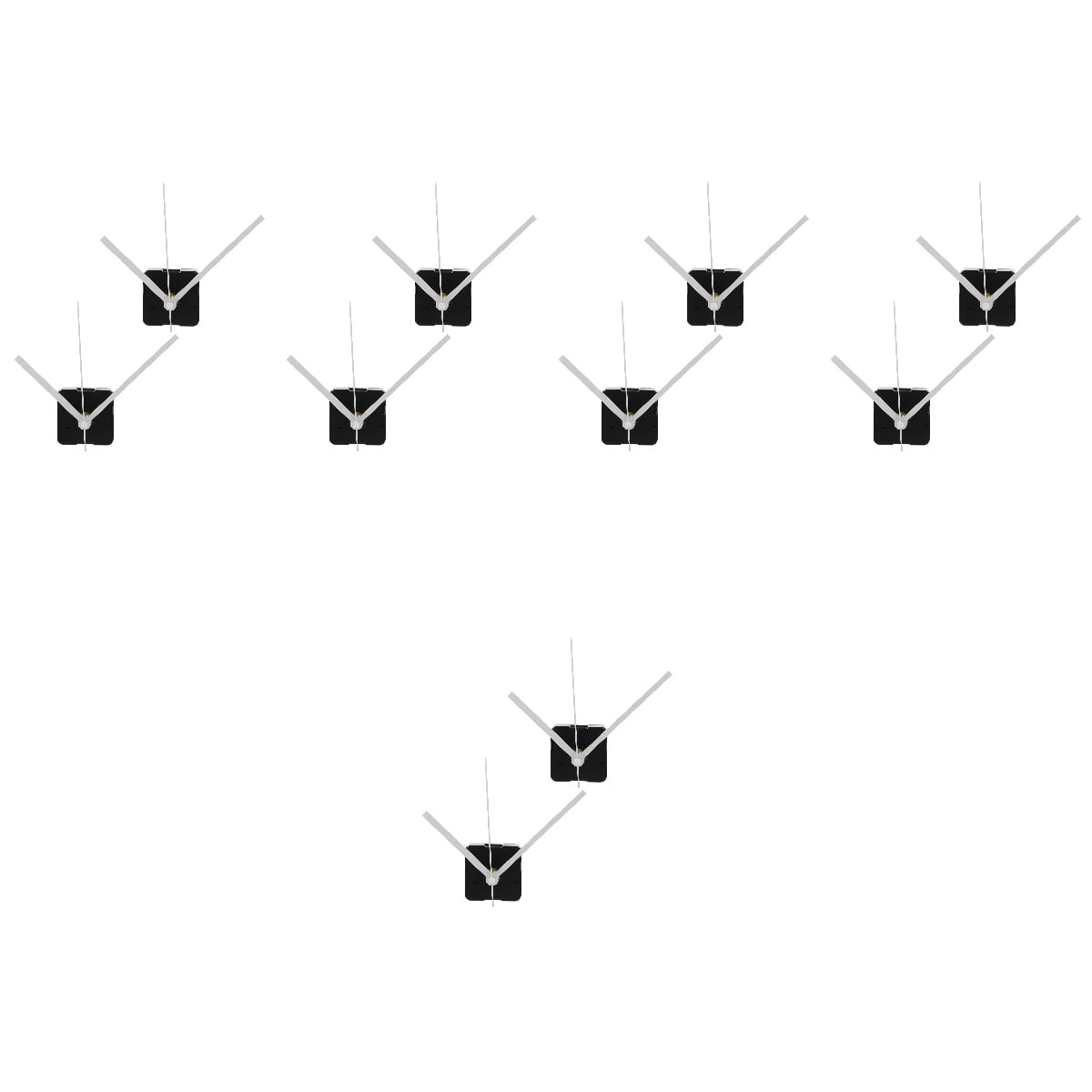 LABSERRON Durable Clock Movement Set White for Home Decoration and Repair 10Pcs
