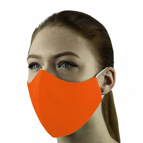 Set of 5 Face Masks Triple Layers 100% Cotton Washable Reusable With Filter Pocket. Unisex