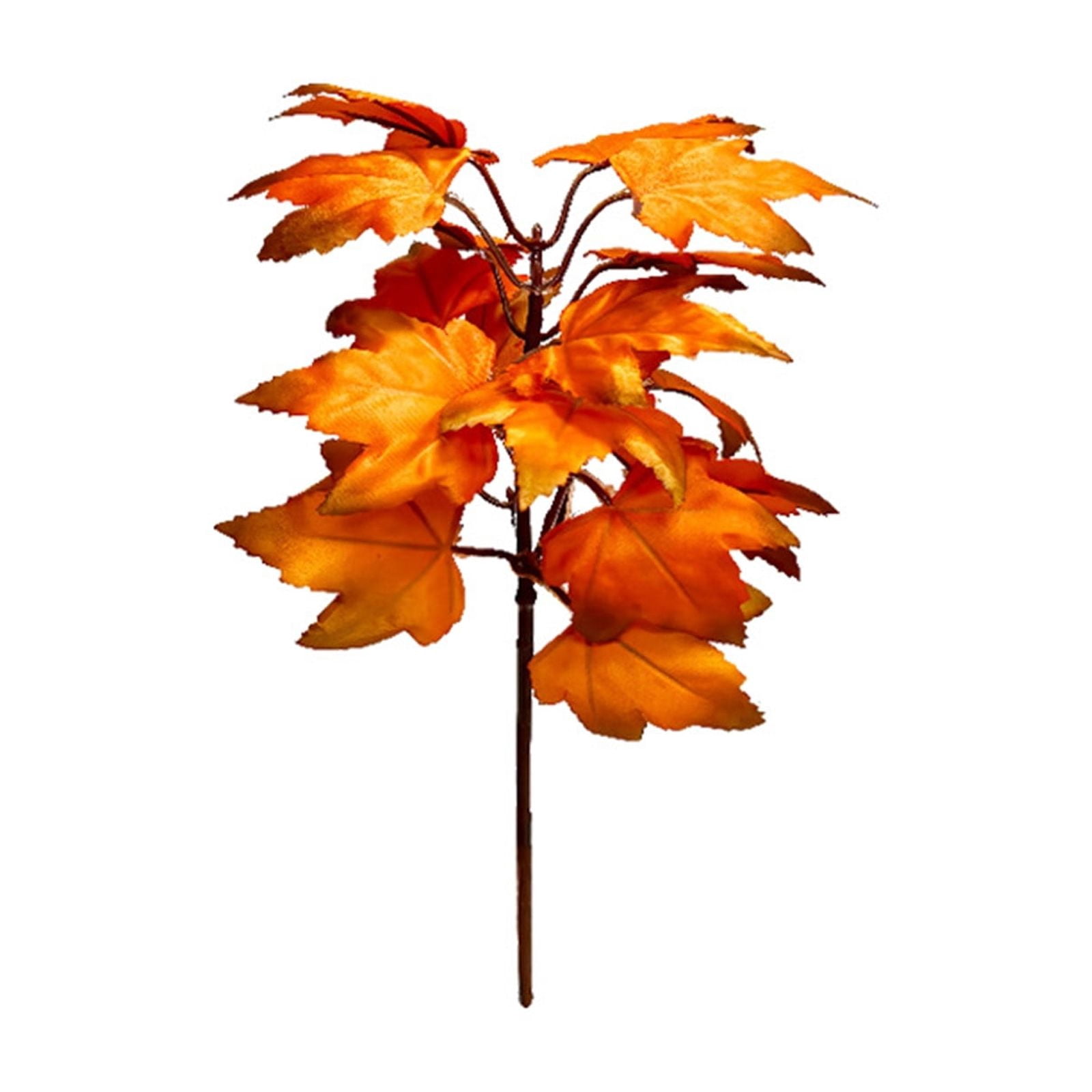 Fall Stems Set of 5 Fall Maple Leaf Stems Autumn Faux Leaf Sprays for Vase ...
