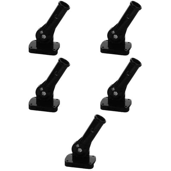 Set of 5 Flag Extendable Pole Flagpole Bracket Ad Display Backyard Holder
