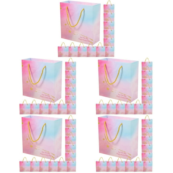 Set of 5 Foster Stand Gift Storage Bag Presents Bags Party Favor Baby