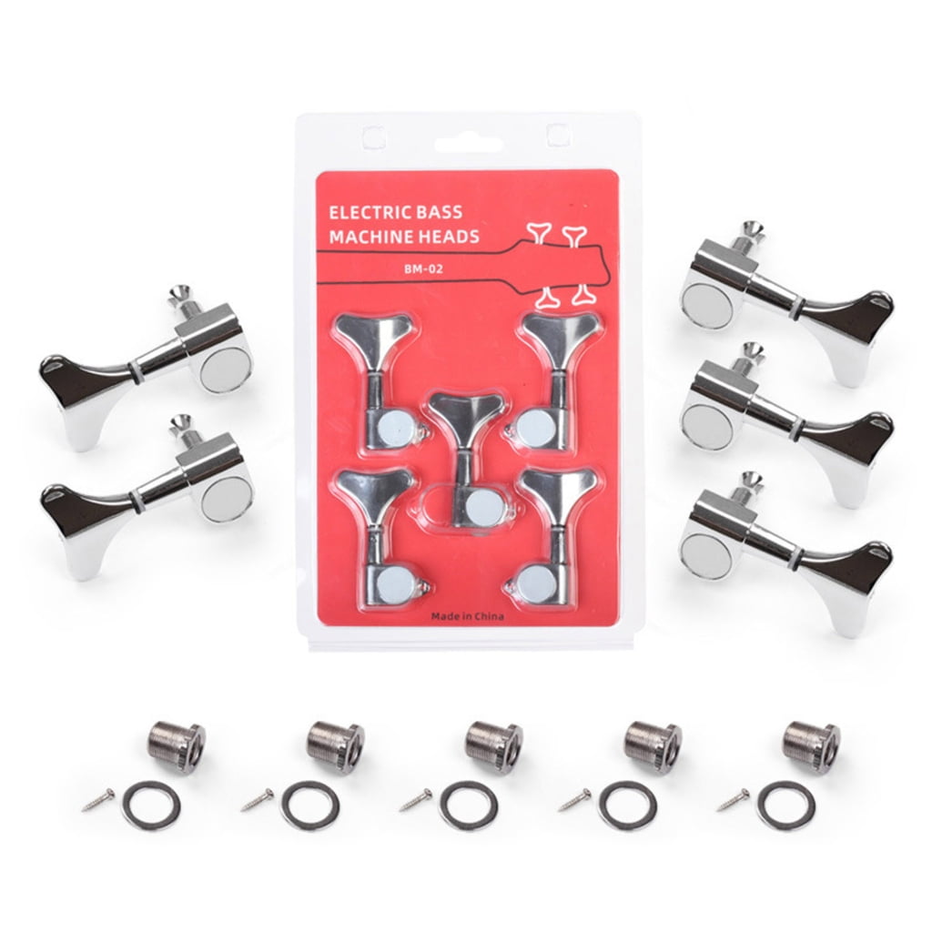 Set of 5 Guitar String Knobs Suitable for Acoustic and Electric Guitars Featuring Metal Designd and Easy Installation