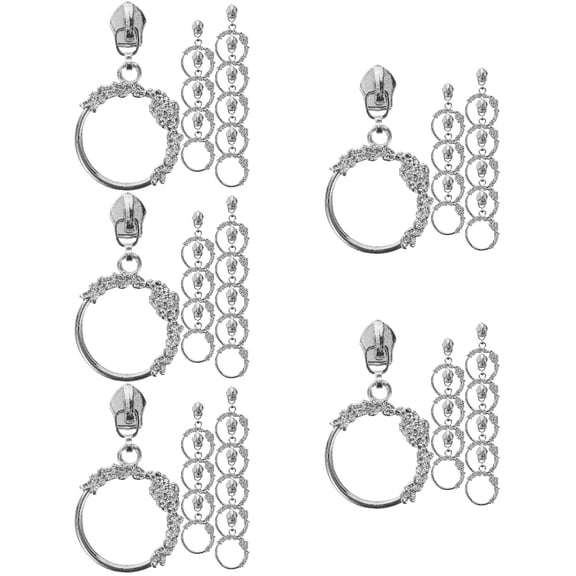 Set of 5 Handle Zipper Pull Sturdy Pulls DIY Crafts