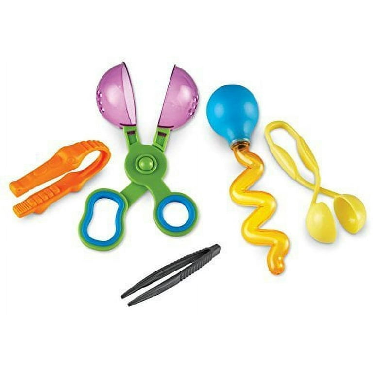 10Pcs Fine Motor Training Accessories for Kids Tweezers Flat Tip Tweezers  Coloured Clips Plastic Tweezers Children's Toys - AliExpress