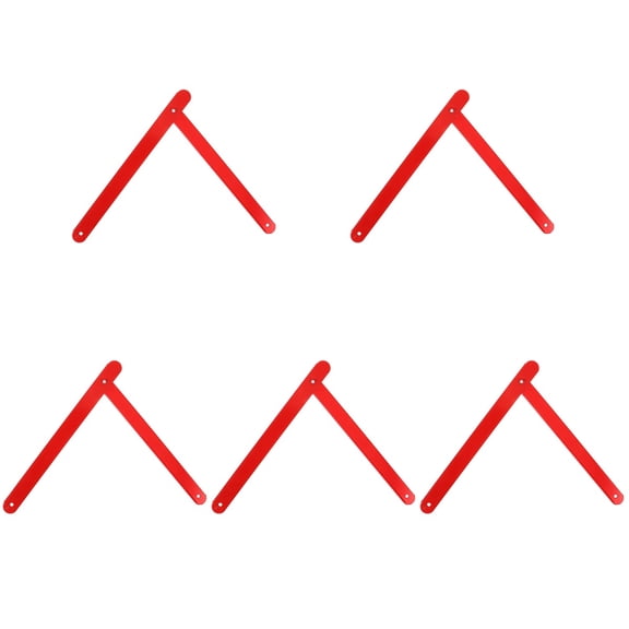 Set of 5 Hinge and Release Rod Ladder Ladders 34.50X3.00X1.00CM Red