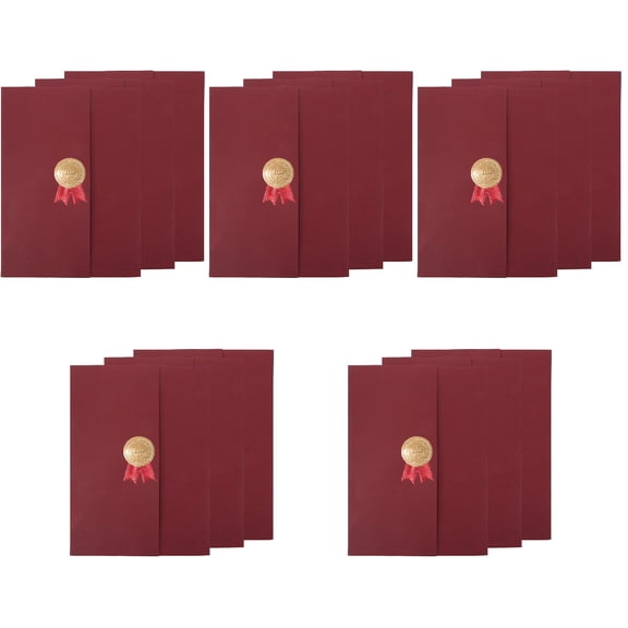 Set of 5 Honor Certificate Cover Hole Punch Reinforcement Stickers Paper