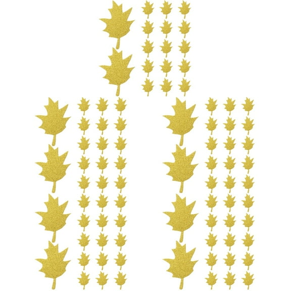 Set of 5 Inflatable Dimmable Maple Leaf Hand Cut Cutouts Paper Cutting