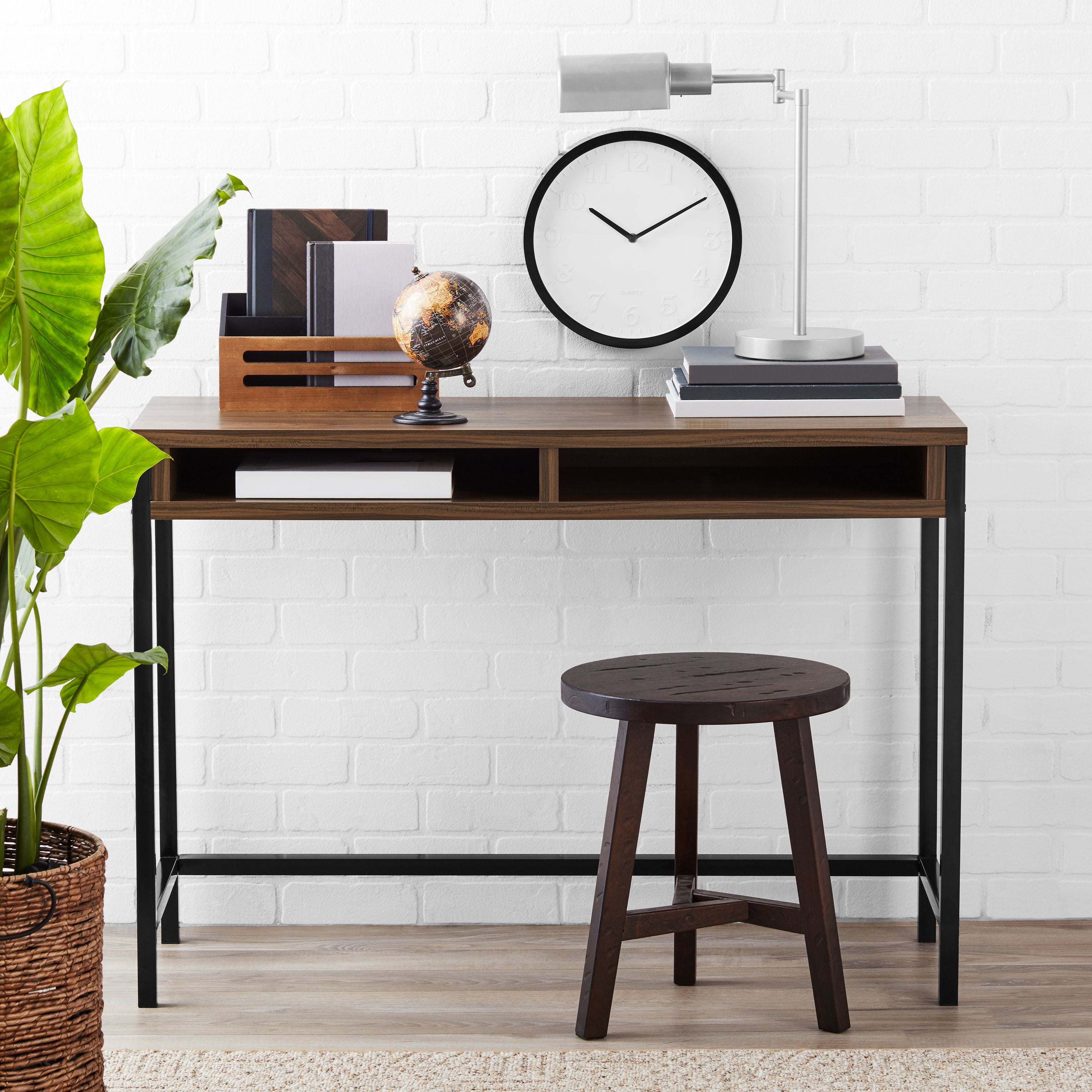 (Set of 5) Mainstays vinyl and mesh task chair &amp; (Set of 5) Mainstays sumpter park desk