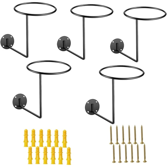 Set of 5 Metal Hat Holder, Hat Rack for Wall Display Cowboy Hat Rack Mounted Cowboy Hat Organizer Display Rack for Cowboy Western Hats, Cap, Wigs