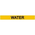 thumbnail image 1 of Set of 5 PCS - Pipe Marking- Water Sign (Sticker,Yellow, 1X8)(ref-2022-4), 1 of 4
