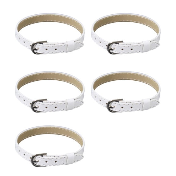Set of 5 PU Strap Waist Belt With Strong Metal Clasp For 1/16 Scale Miniature Model Accessories