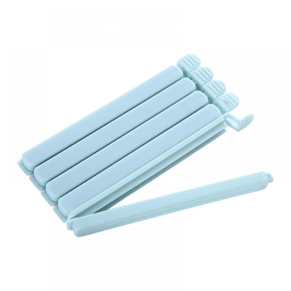 Set of 5 Plastic Chip Clips Bag Sealing Clips for Food and Snack Storage,6.1",Pink