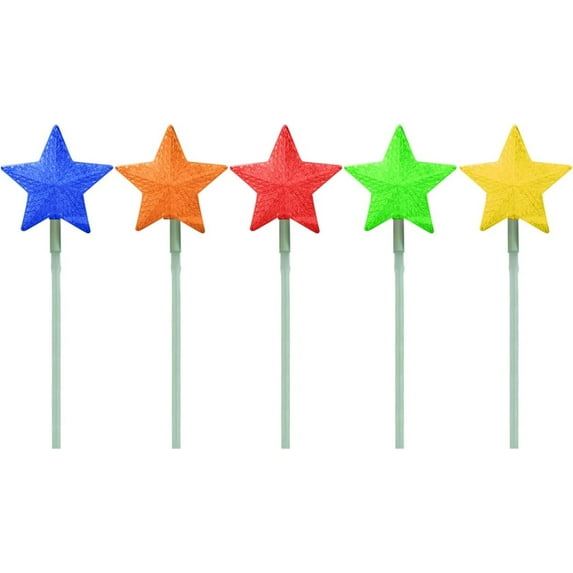 Brite Star 5 Ct Star Color Changing LED Light Show Pathmarkers