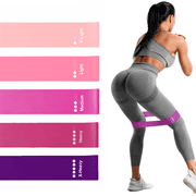 Set of 5 Resistance Exercise Loop Bands Fitness Yoga Resistance Band TPE