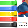 thumbnail image 1 of Set of 5 Resistance Exercise Loop Bands Fitness Yoga Resistance Band TPE, 1 of 8