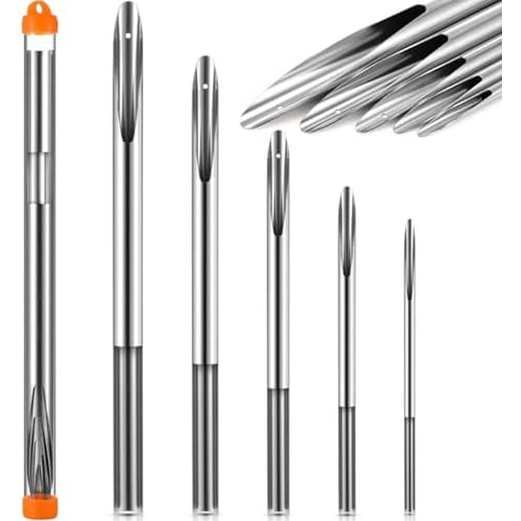 Set of 5 Rope Splicing Tools Braided Rope Splicing FID Kit Stainless Steel Knotter Tools Handle Yacht Line and Hollow Braided Lines Set$$Watercraft