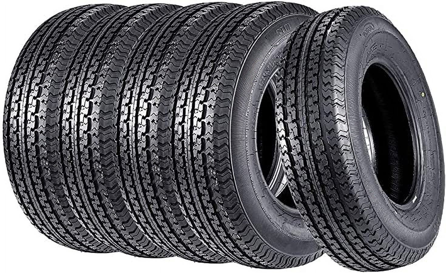 Set of 5 ST 205/75R14 Trailer Tires DOT 205 75R 14 Radial Tires Load