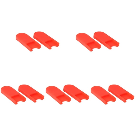 LABSERRON Saxophone Thumb Rest Cover Silicone Red for Saxophone Use 10Pcs