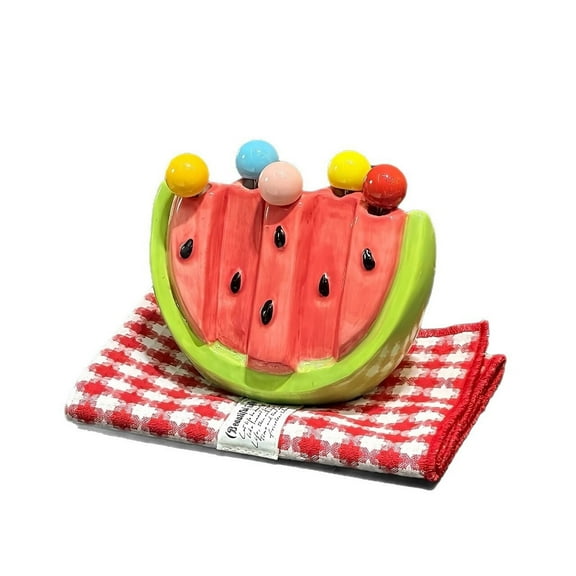 Set of 5 Stainless Steel Fruit Forks, Dessert Forks with Watermelon Shape Design, Cake Forks, Party Snack Forks, Perfect for Picnics