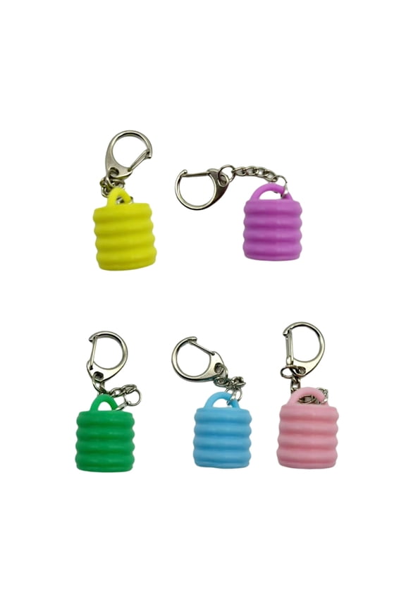 Set of 5 Versatile Lip Gloss Keychain Perfect For Parties And Gatherings Offering A Unflawed Look At All Times
