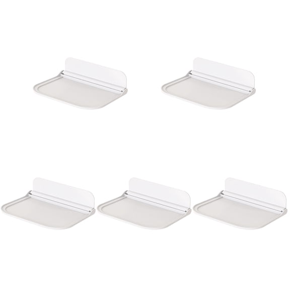 Set of 5 Wall-Mounted Floating Shelves and Storage Holders, Prefabricated Organizers for Home, Office, and Room Decoration