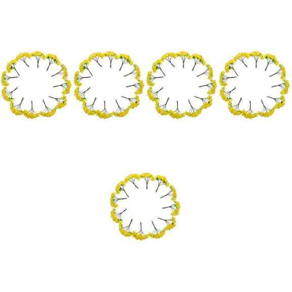 SOPOTUTU 720 Pcs Yellow Artificial Flowers, Realistic Faux Floral Decor for Home and Office, Easy to Arrange and