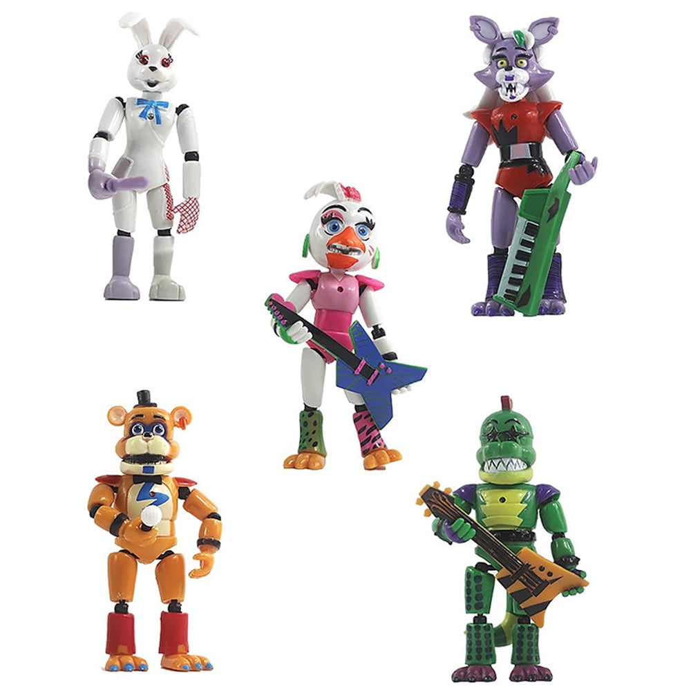4pcs/set FNAF At Five Nights Security Breach Action Figures Bonnie Foxy Toys  5 Fazbear Bear Doll Model Kids Toy Birthday Gifts - Realistic Reborn Dolls  for Sale