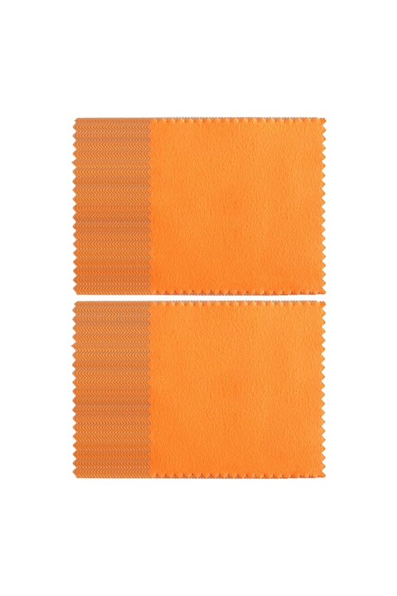 Set of 50 Antirust Cleaning Cloth Professional Polishing Fabric Removes Oxidation Silver Gold Jewelry Effectively