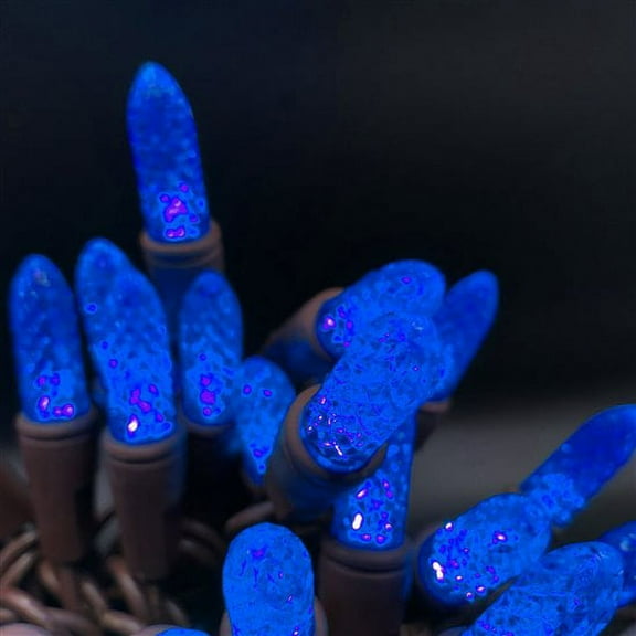 Set of 50 Blue M8 LED Lights with 4in Spacing