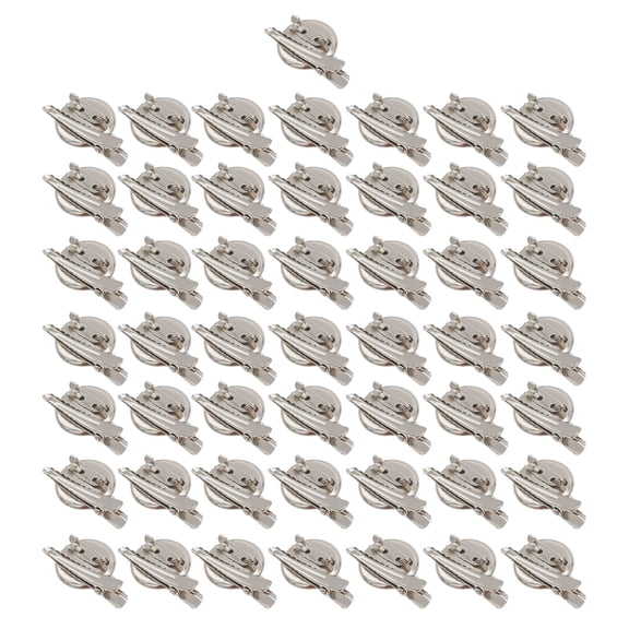 Set of 50 Easy to Use Metal Round Discs Unique Brooch and Hair Clip Accessories Practical Jewelry Making Components