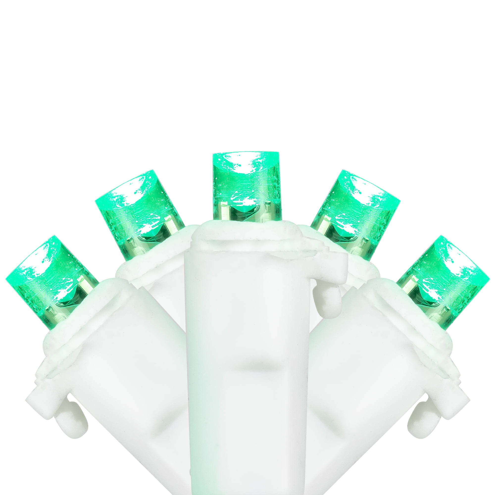 Set of 50 Green LED Wide Angle Christmas Lights