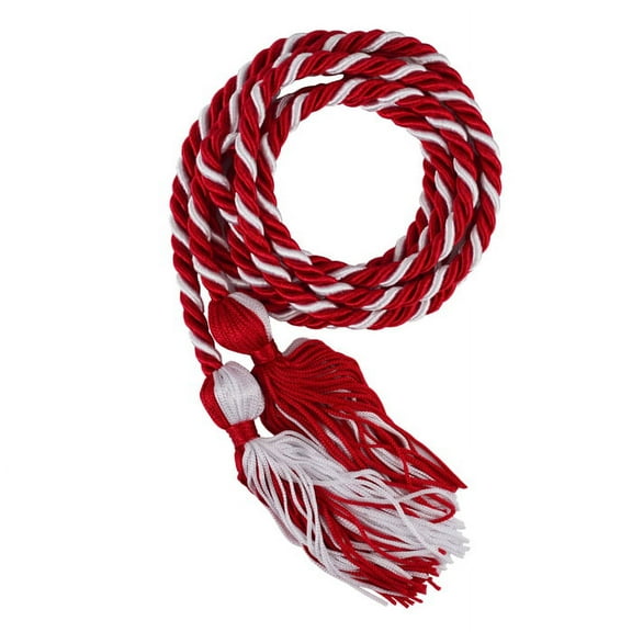 Set of 50 Honor Cords - Red/White