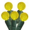 thumbnail image 1 of Set of 50 LED Lemon Yellow G12 Berry Fashion Glow Christmas Lights - Green Wire, 1 of 2