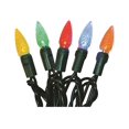 thumbnail image 1 of Set of 50 Multi Color C3 LED Battery Operated Multi-Funtion Christmas Lights - Green Wire, 1 of 1