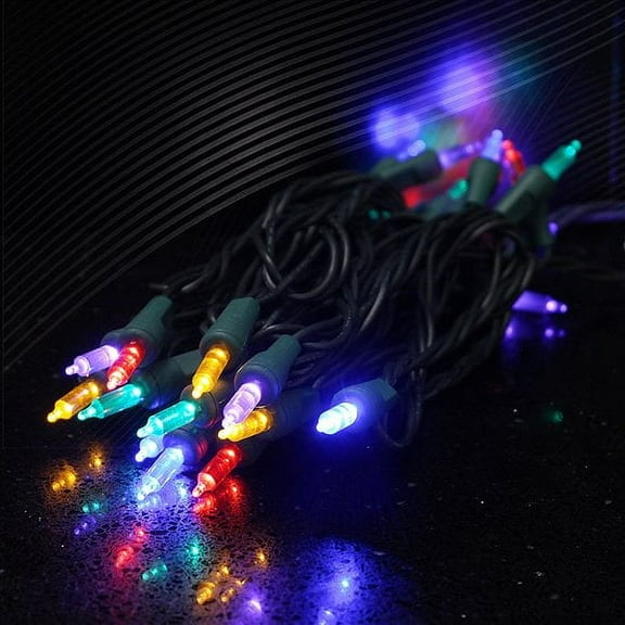 Set of 50 Multi-Color T5 LED Lights with 4in Spacing