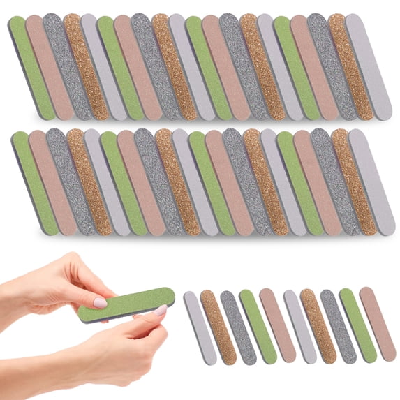 Set of 50 nail files, EVA, Multicolor