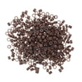 thumbnail image 1 of Set of 500 Silic Links Beads FEATHER hair accessoriess Tools - Brown, as described, 1 of 6