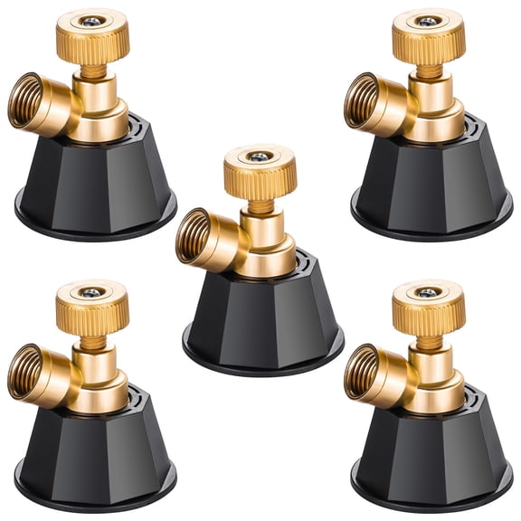 Set of 5pieces Sprayer Nozzle with Wear Resistance Metal for Long Distances and Ranges Agricultural Misting Use