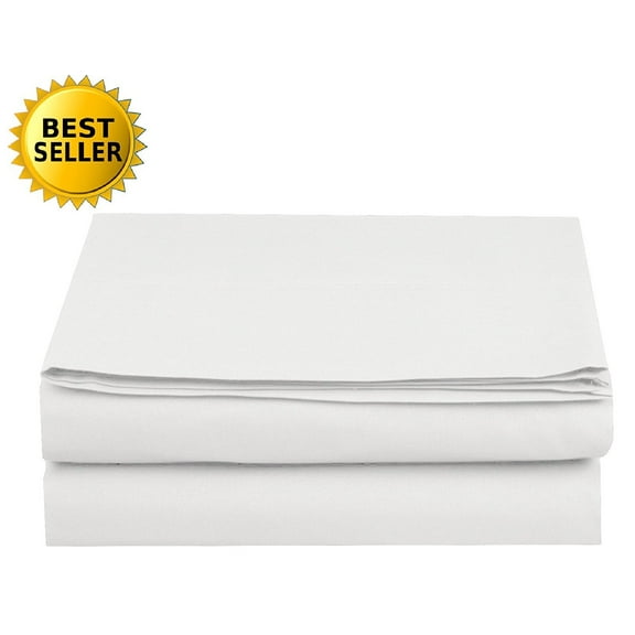 Set of 6 1500 Series Fitted Sheet, Queen Size, White