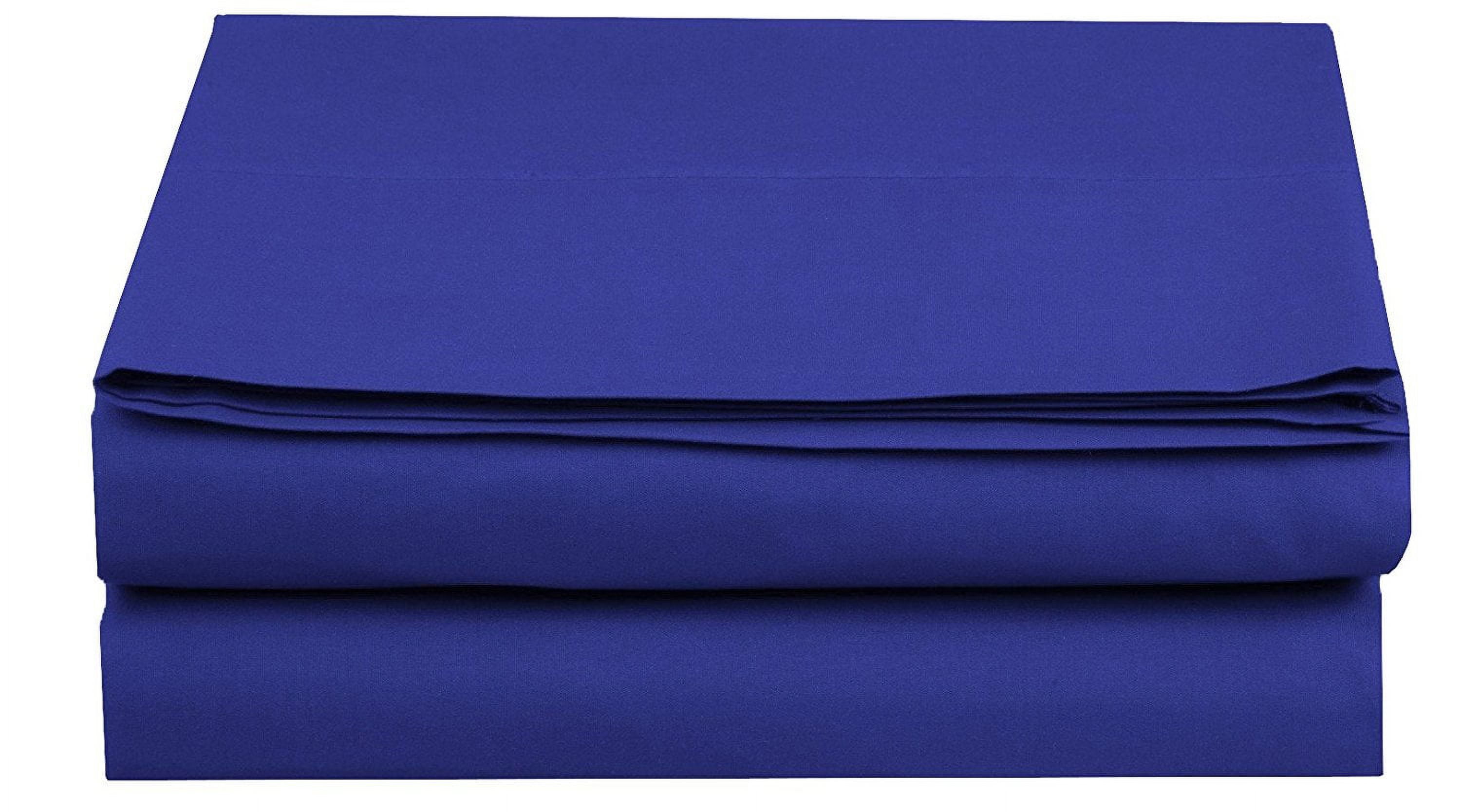 Set of 6 1500 TC Fitted Sheet, Twin/Twin XL Size, Royal Blue
