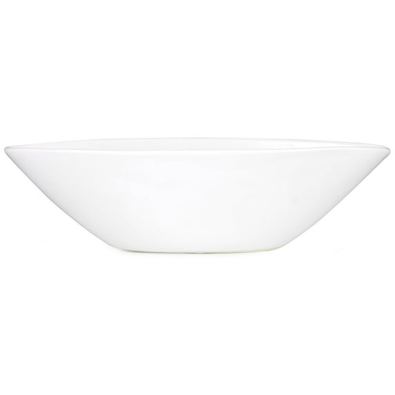 Set of 6 4.9"H Glazed White Boat Shaped Bowl