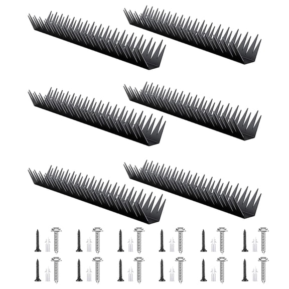 Set of 6 AntiBird Fence Spikes Metal Security Spikes for Wall and Fence Top AntiClimbing Cats Control Roof Spikes