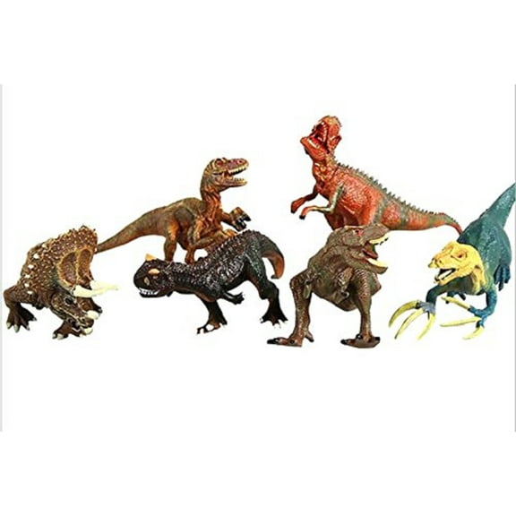 Set of 6 Assorted High Quality Dinosaur Figurines