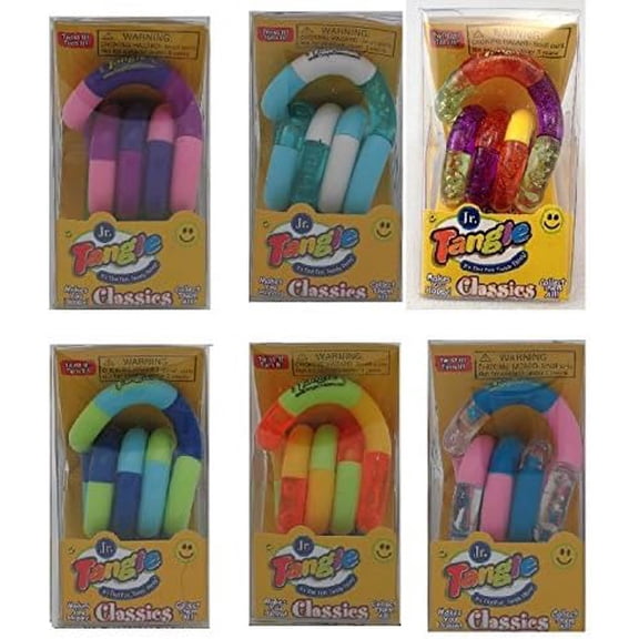 Set of 6! Assorted Tangle Jr. Original Fidget Toys