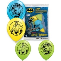 Set of 6 Batman 12" Assorted Color Balloons