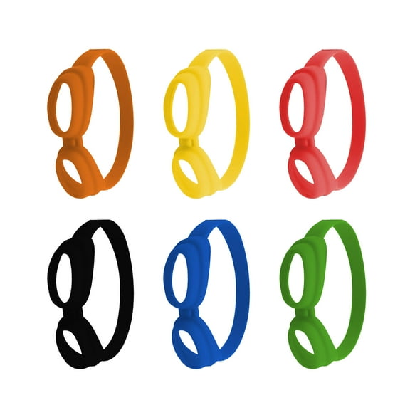 Set of 6 Beer Bottle Labels Colorful Beer Goggle Identification Stickers Practical Wine Cup Glass Marker Party Supplies